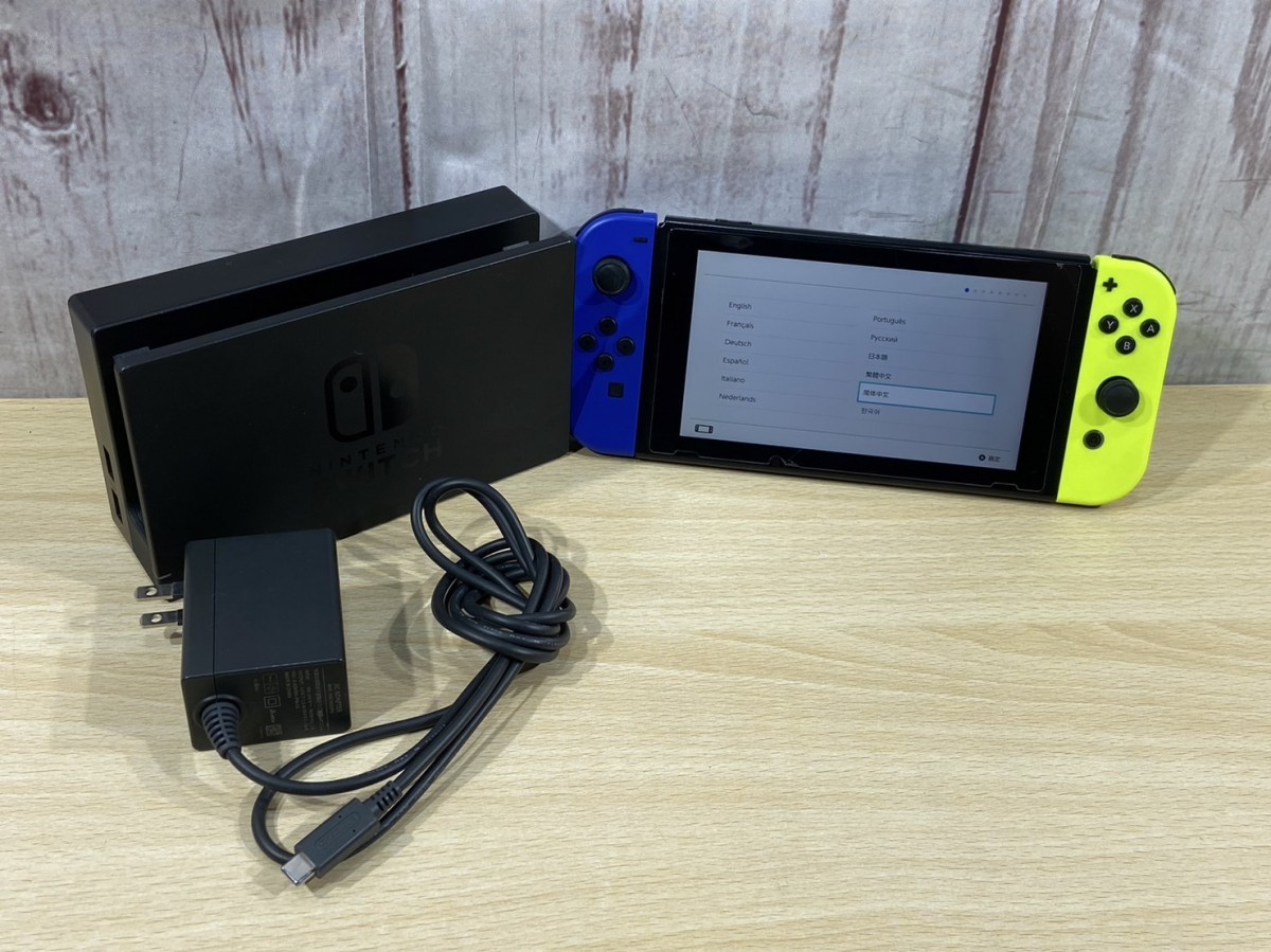Nintendo Switch 本体のみ 画面割れ有 液晶割れアリ Nintendo Switch ニンテンドースイッチ 本体 ブルー