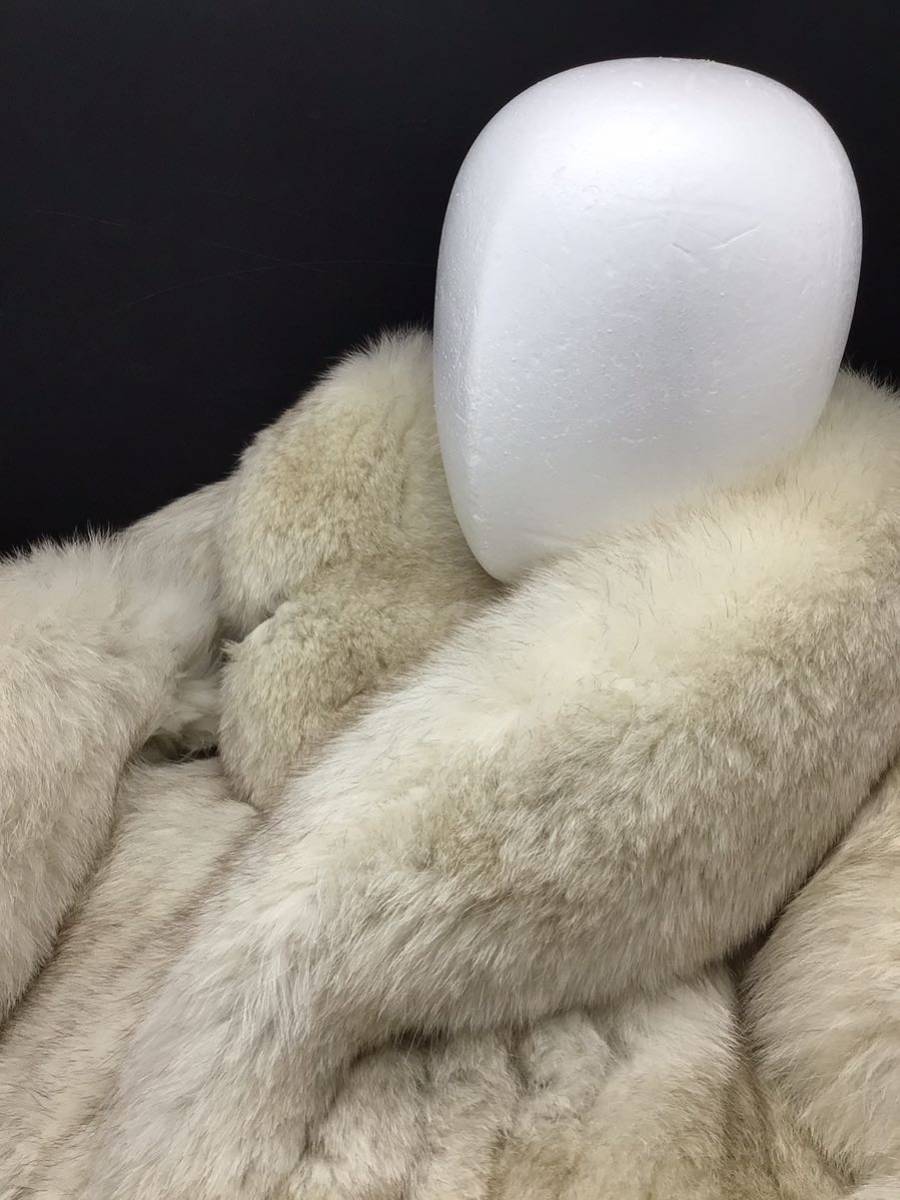 超美品 エンバ 毛皮 FOX 青狐 ファーコート 極艶 鑑定書付き【02】