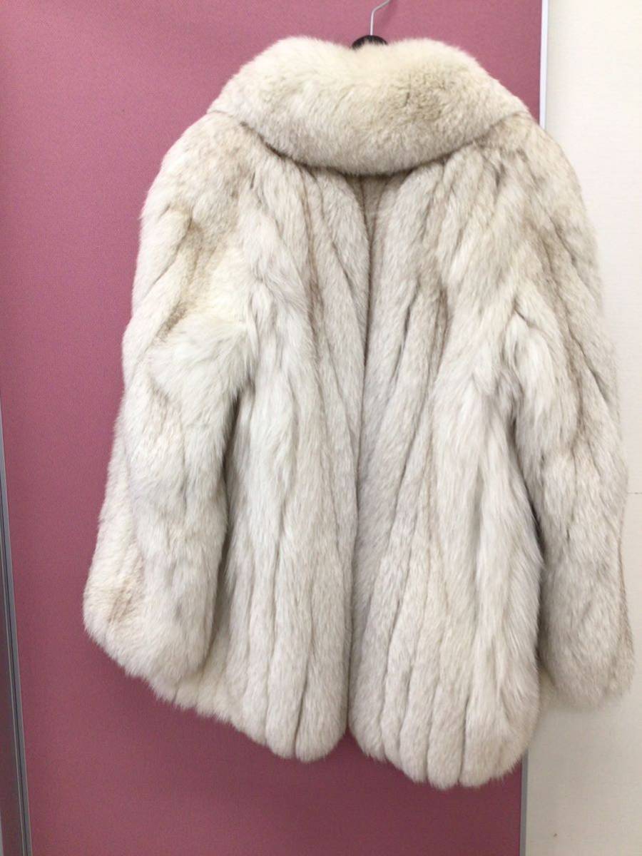 超美品 エンバ 毛皮 FOX 青狐 ファーコート 極艶 鑑定書付き【02】