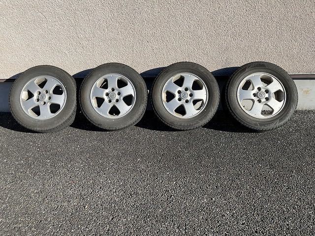 日産純正 セレナ アルミホイール スタッドレス付 195/65r15 BRIDGESTONE BLIZZAK VRX3 2022年製 バリ溝 ブリヂストン C25 