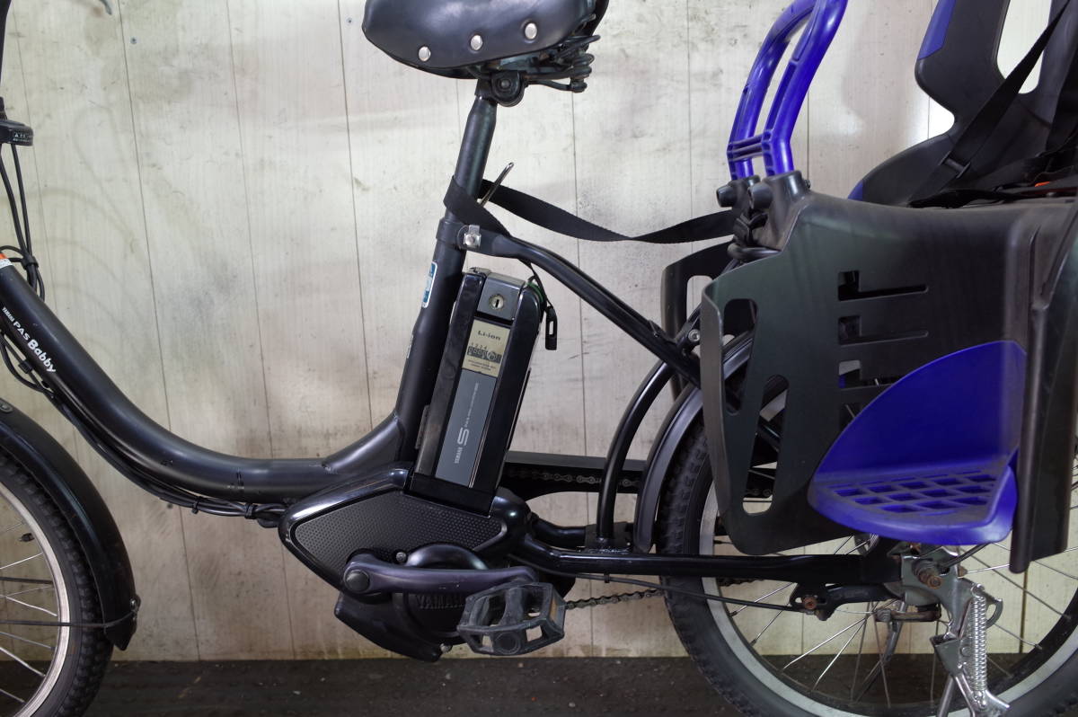 の*ん様 ヤマハPAS BABBY X855-0003 20型大容量8.1AH 新基準美品！ヤマハPAS BABBY X855-0003 20インチ リチウム6AH 3段 LED