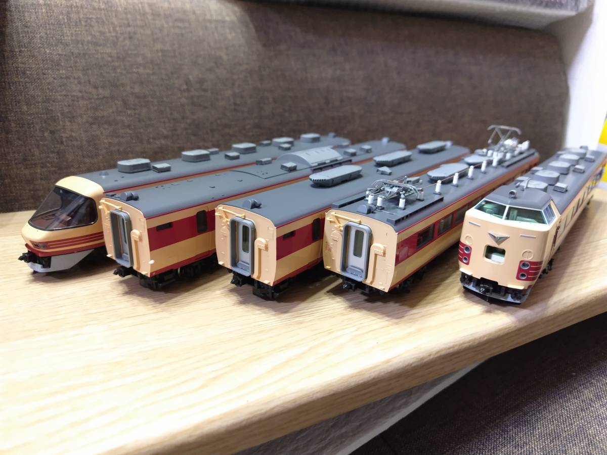 1/150Nゲージまとめ売り HO TOMIX(トミックス) 485系489系 パノラマグリーン雷鳥 基本5両 HO
