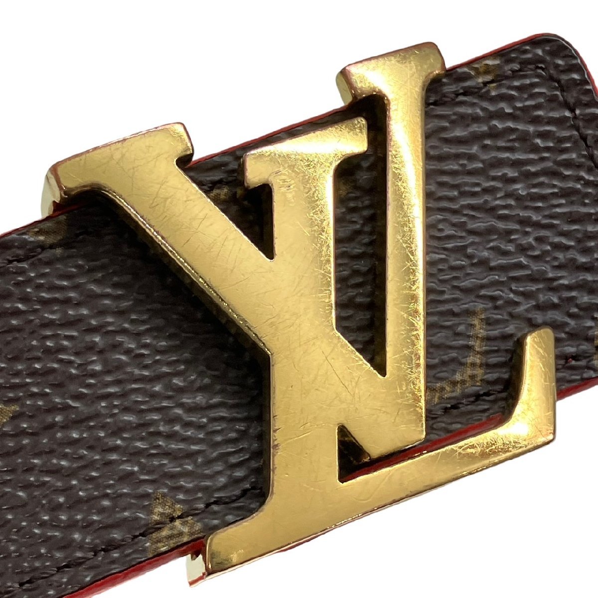 LOUIS VUITTON ルイヴィトン モノグラム サンチュール・LVイニシャル