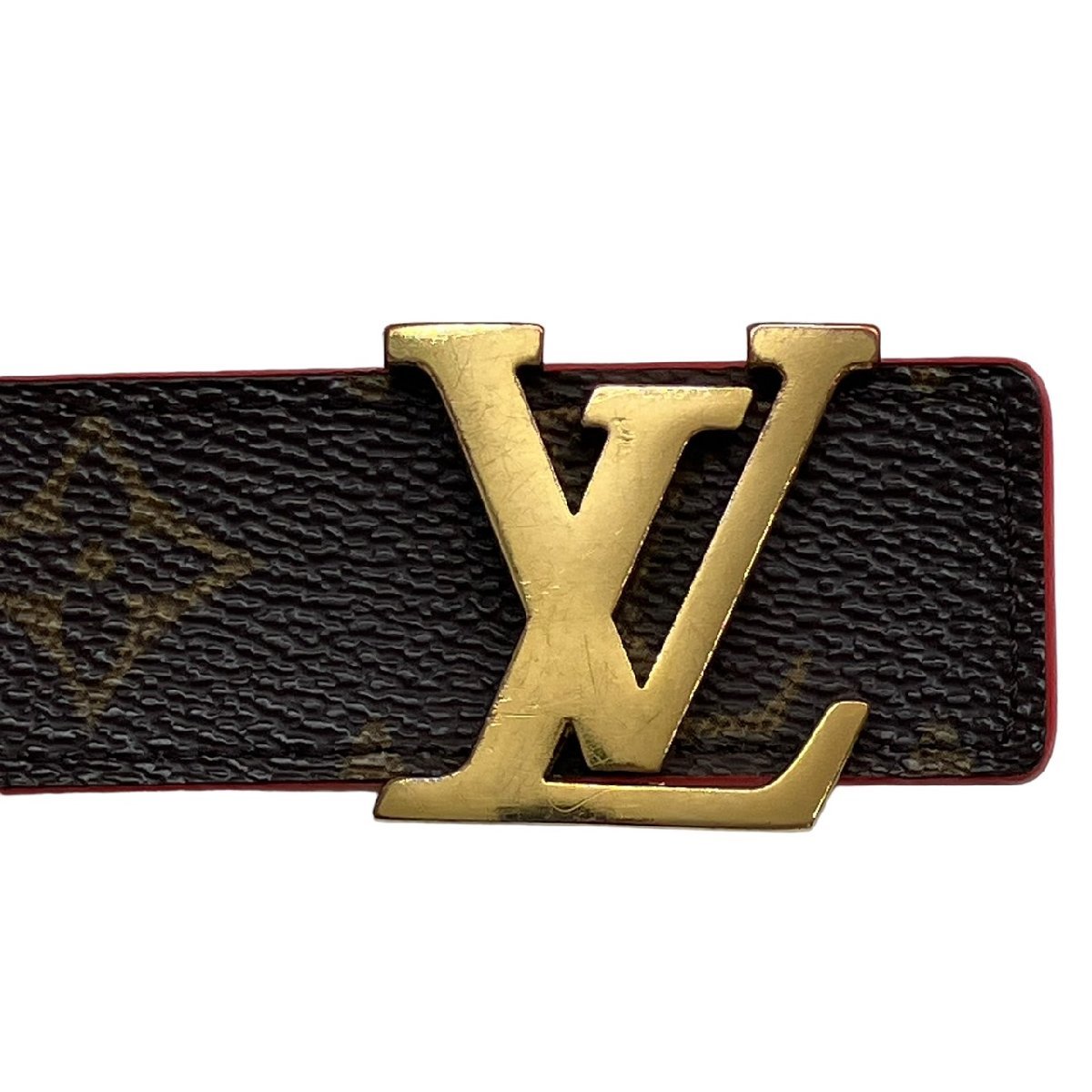 LOUIS VUITTON ルイヴィトン モノグラム サンチュール・LVイニシャル