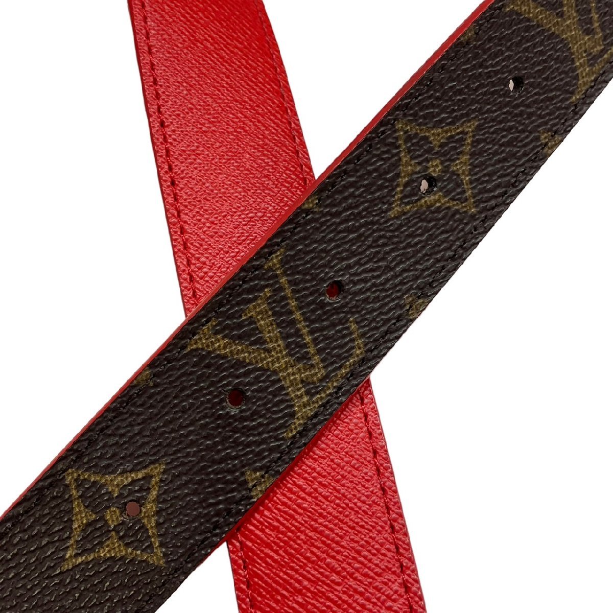 LOUIS VUITTON ルイヴィトン モノグラム サンチュール・LVイニシャル
