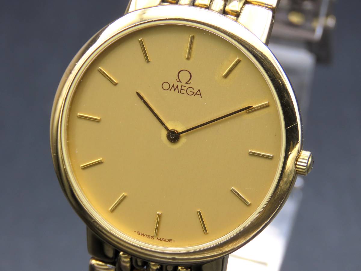 1円~! ジャンク品☆正規品 OMEGA オメガ デビル GP SS クォーツ 1円~! ジャンク品☆正規品 OMEGA オメガ デビル GP SS クォーツ