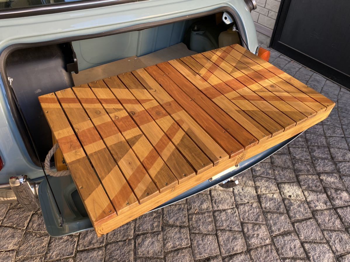 ローバーミニ専用3wayトランクテーブル（茶系3色ユニオンジャック