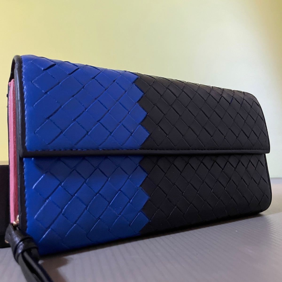 1円〜 美品■レア■BOTTEGA VENETA ■ボッテガヴェネタ ■イントレ■男女■長財布 ■小銭入れ ■希少色■新型■■