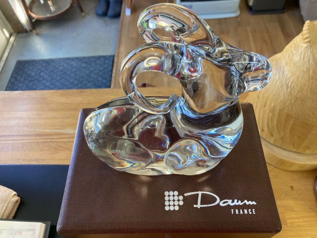 大人気，格安 Daum FRANCE 置き物 クリスタルガラス
