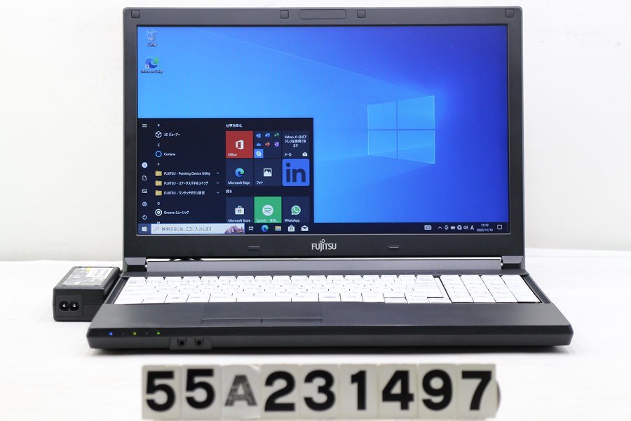 富士通 LIFEBOOK A576/PX Core i3 6100U 2.3GHz/8GB/256GB(SSD)/Multi/15.6W/FWXGA(1366x768)/Win10 USB不良 【55A231497】
