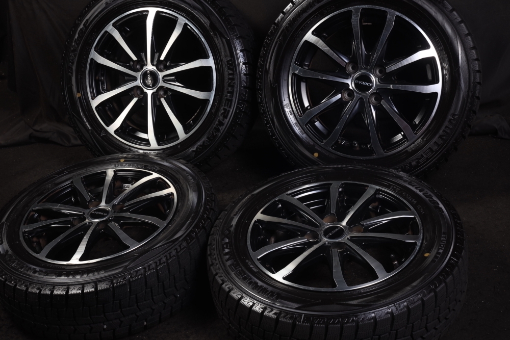 ☆新品同様 175/65R14 国産DUNLOP 2021年製スタッドレス bBカローラ