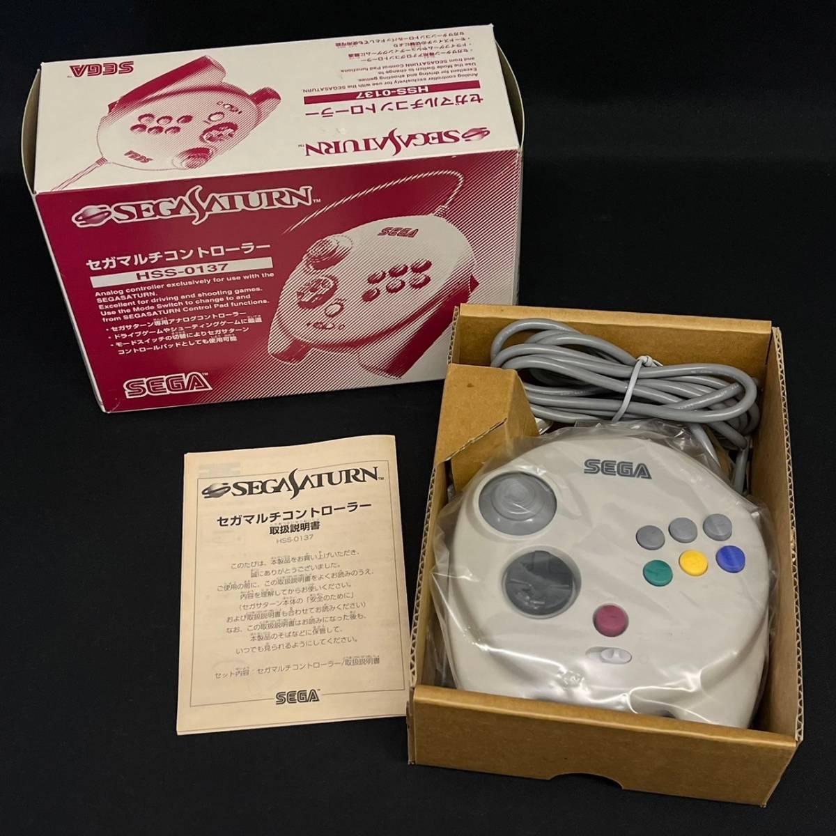 BKd042C 60 未使用 箱付き SS SEGA SATURN セガサターン HSS-0137 セガ マルチコントローラー 説明書