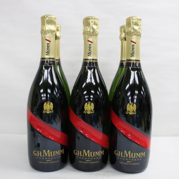 【6本セット】G.H.MUMM（マム）グラン コルドン ブリュット 12.5% 750ml T23K110293
