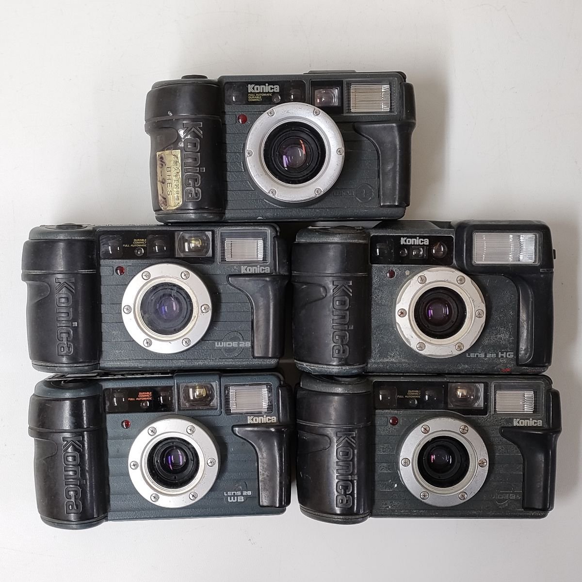 シャッター フラッシュOK KONICA 現場監督 Lens 28WB ， 28HG 他