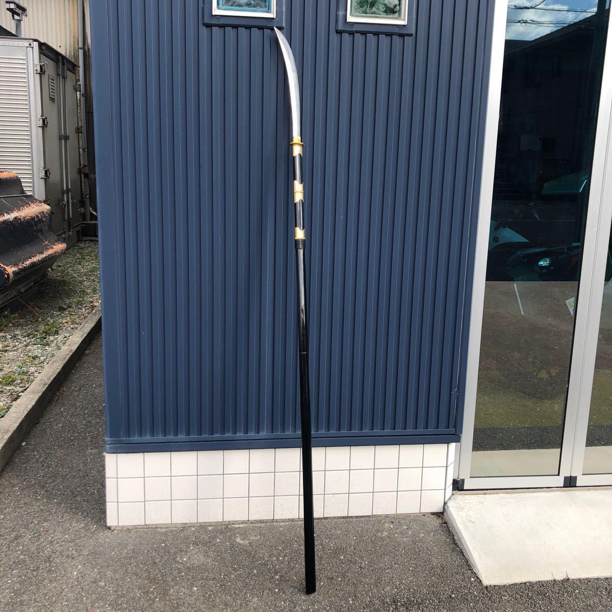 舞踊刀 模造刀 - 黒鞘 稽古用 長物 | Yahoo!オークション 薙刀