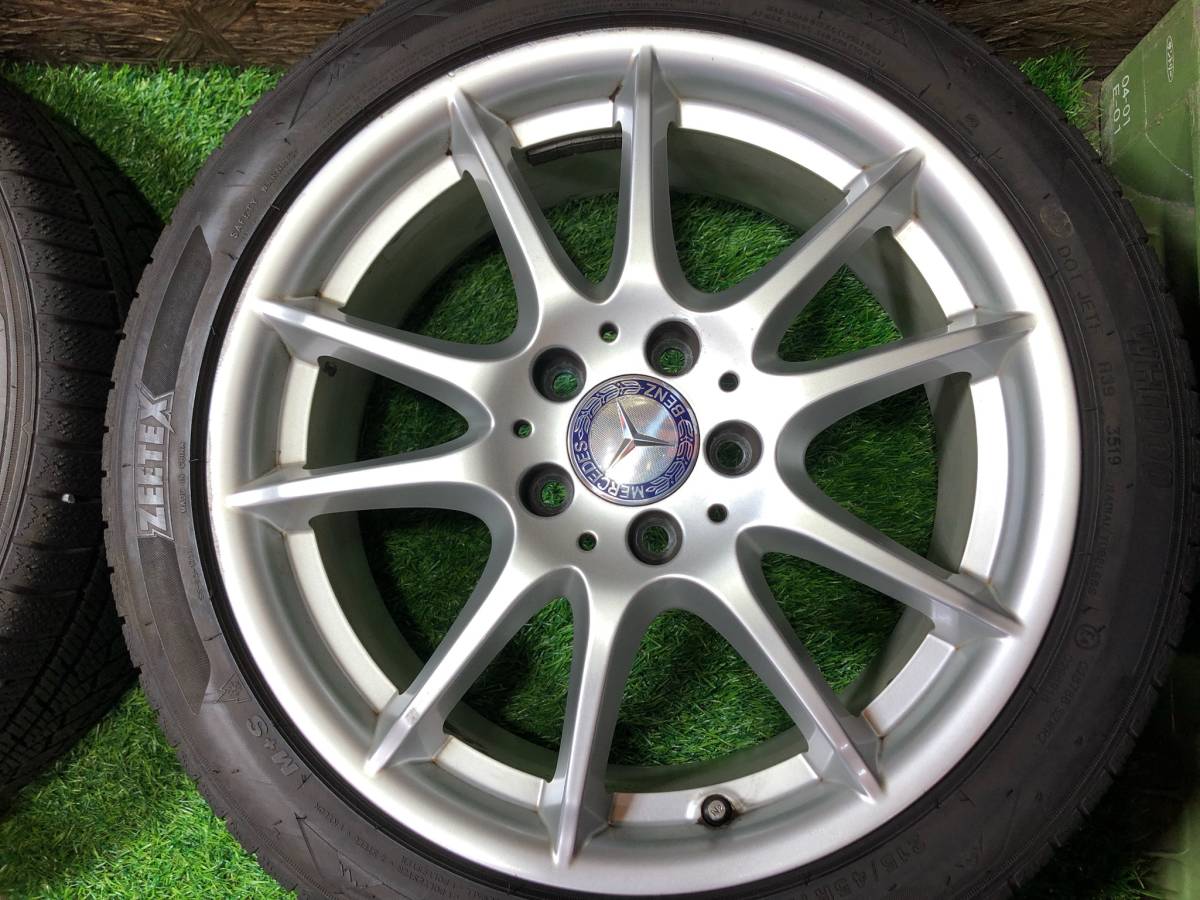 Mercedes-Benz純正 17inch 7j+49 × ZEETEX 215/45R17 PCD112 5穴 A B 