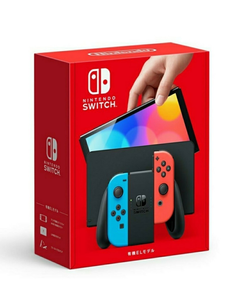 禁煙環境　Nintendo Switch 本体 ネオンブルーネオンレッド Nintendo Switch 有機ELモデル 本体有機モデル [ネオン ネオンブルー