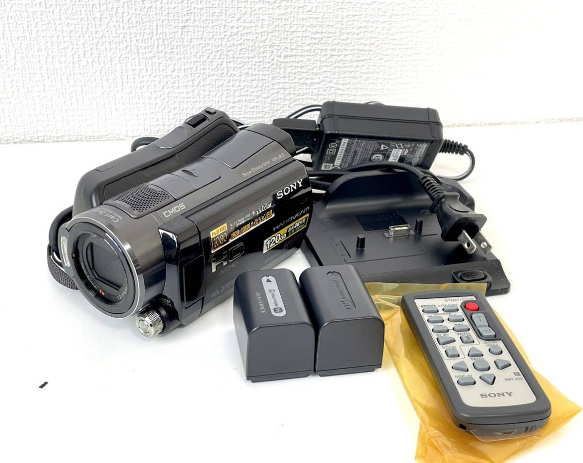 ○ SONY ソニー デジタルHDビデオカメラレコーダー　ハンディカム HYBRID HDD HDR-SR12 充電器付き 簡易動作確認済み