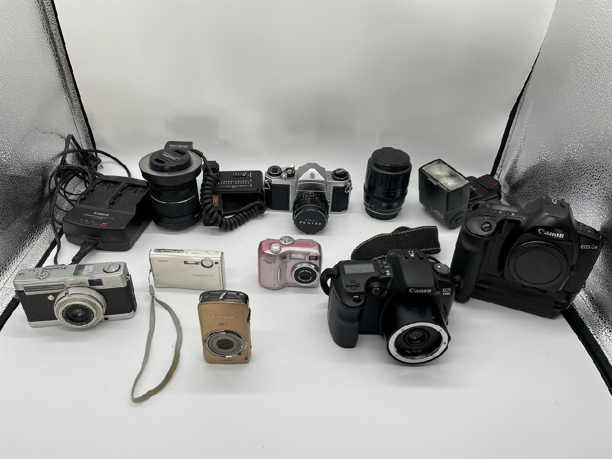 ∞.希少レア【カメラ レンズ キャノン canon ニコン ミノルタ アサヒペンタックス まとめて パーツ取り コレクション】OK16246.16259