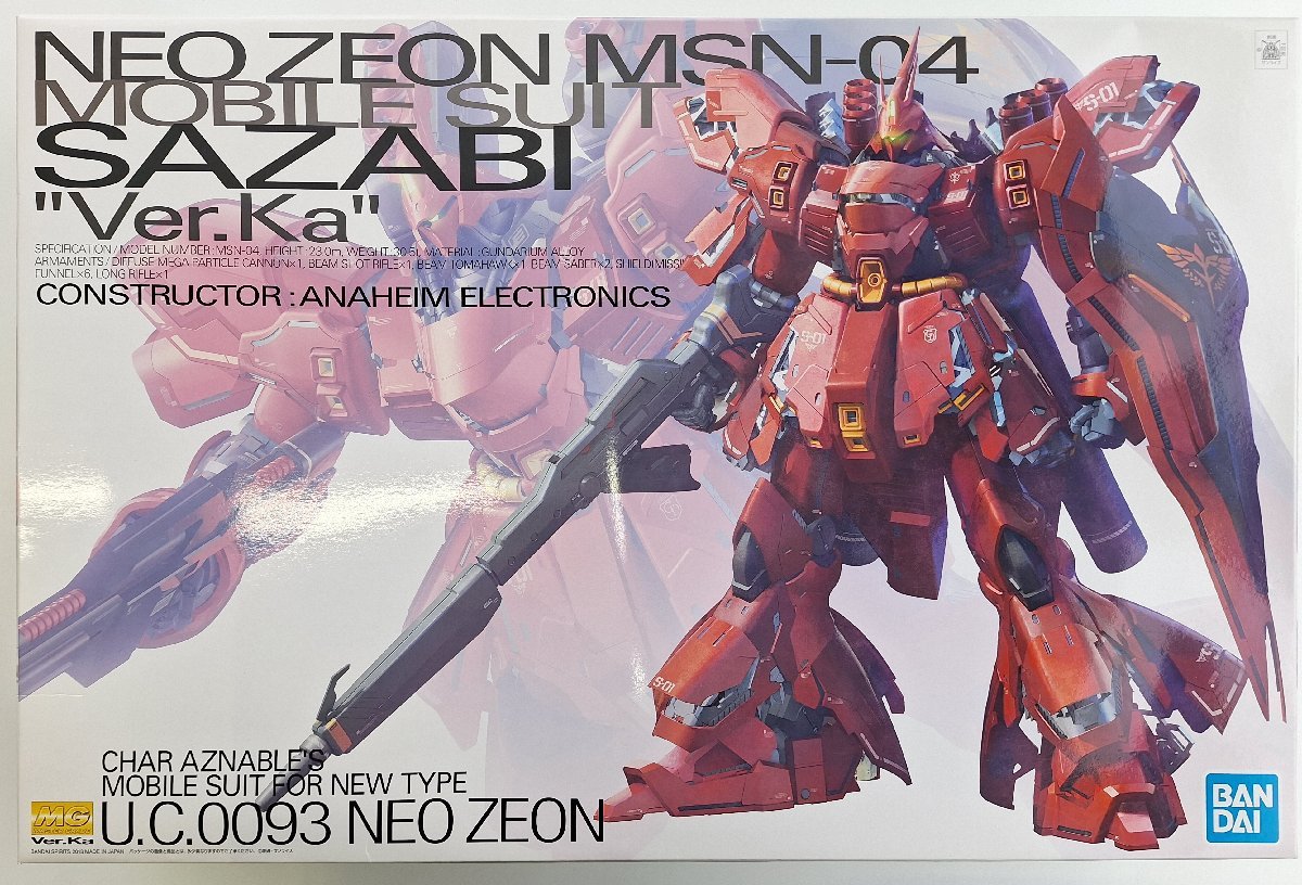 新作，定番人気 未組品 バンダイ MG 1/100 MSN-04 サザビーVer.Ka T13(機動戦士ガンダム)｜売買されたオークション情報、yahooの商品情報をアーカイブ公開 - オークファン 機動戦士ガンダム