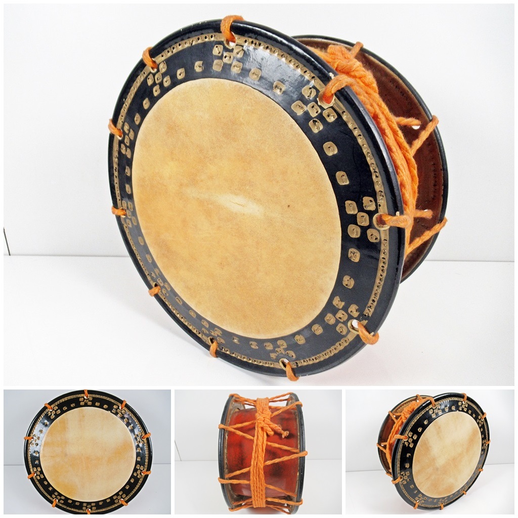 ◇[A134]締太鼓 直径約34cm 和太鼓 打楽器 和楽器 【公式通販】