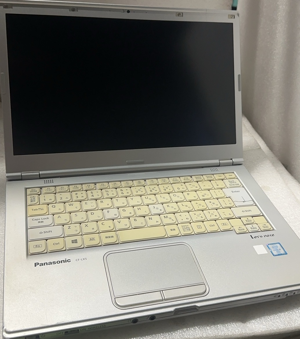 112016 中古ジャンク品　Panasonic-CF-LX5　Corei5-6300U・8GB・BIOSできます・起動OK・TFT不良・訳あり