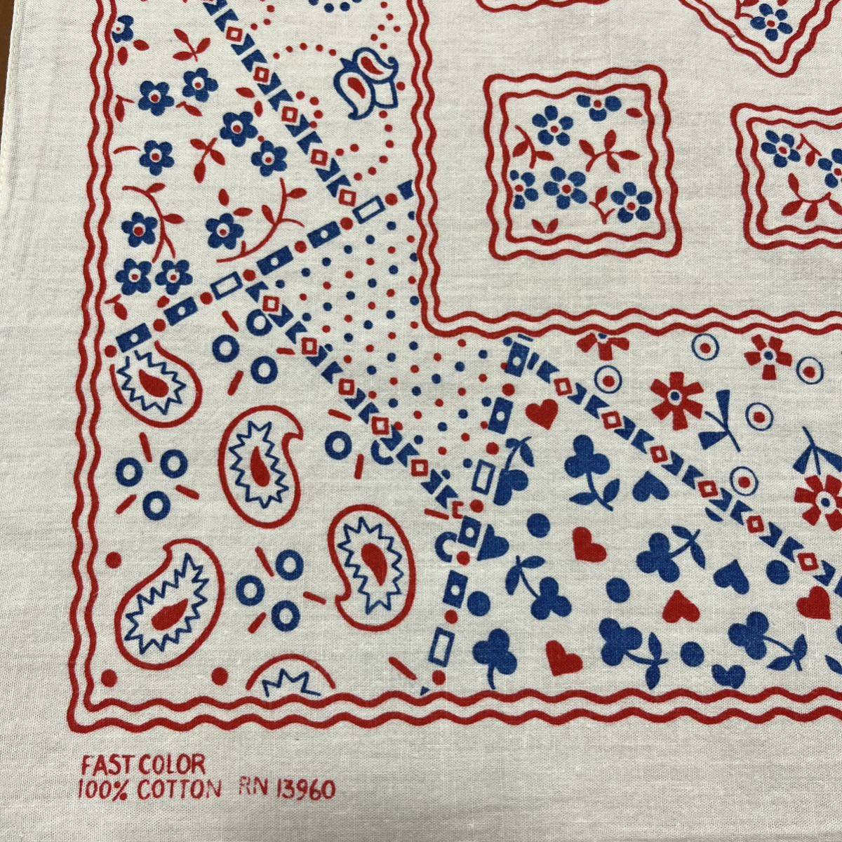 70s トリコ② クッキー ビンテージ バンダナ vintage bandana