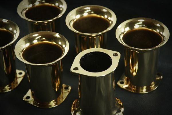 SOLEX 44 真鍮メッキ 100mm ニスモレース形状 ロングファンネル