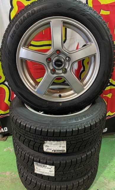 60系プリウス用 スタッドレスタイヤ ホイール4本セット 195/65R16