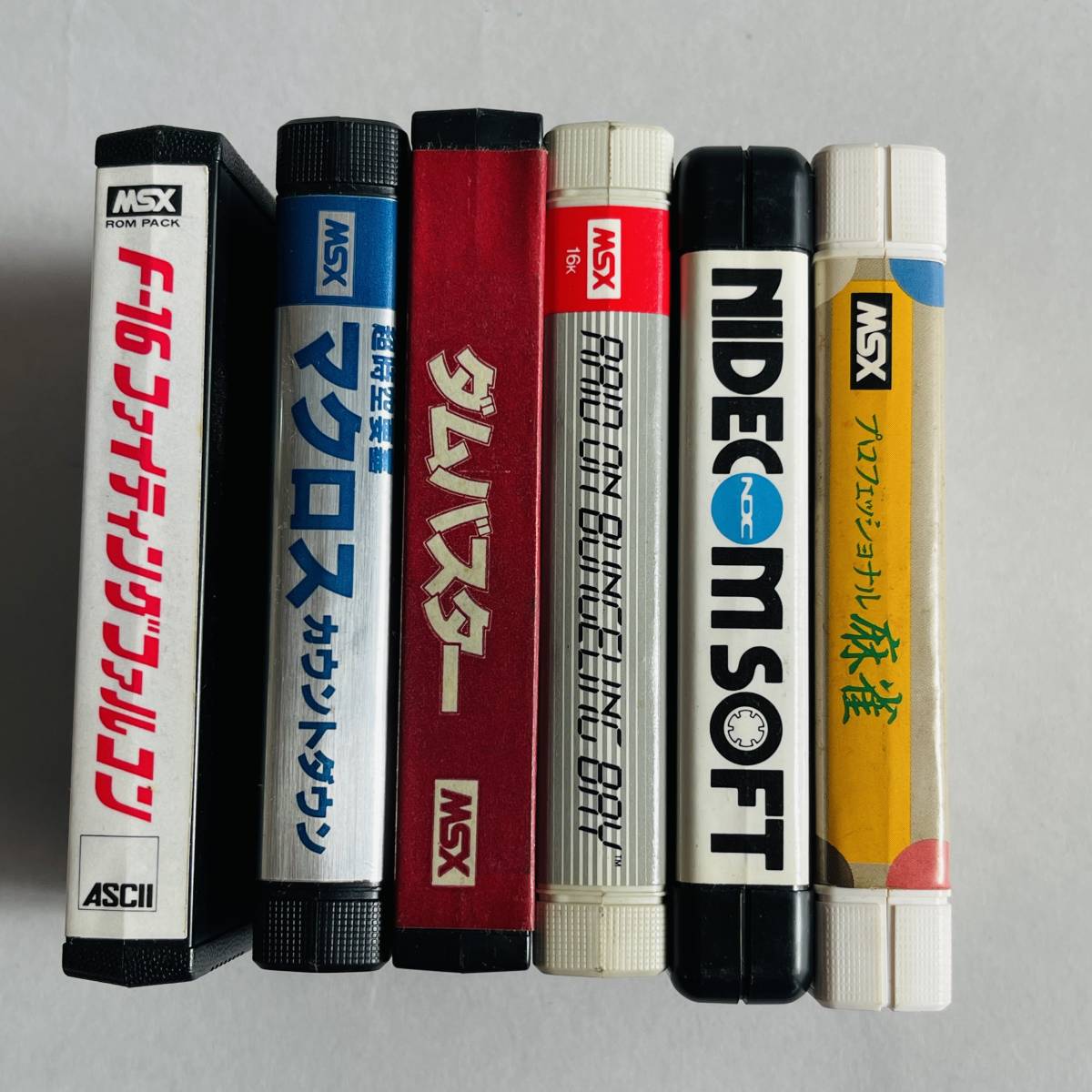 MSX カセット6本 ソフト ダムバスター マクロス カウントダウン