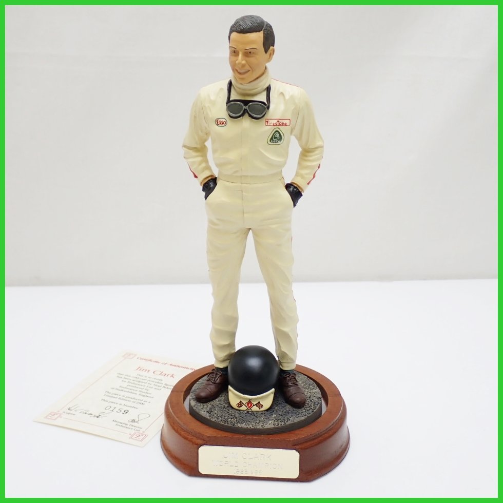 ★ENDURANCE/エンデュランス THE Art SPORT ジムクラーク フィギュア 全高約22cm/0159/ワールドチャンピオン 1963＆65/証明書付&1583400277