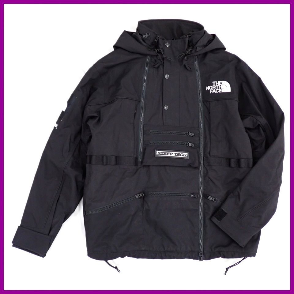 HOT，得価 ザノースフェイス &times; シュプリーム STEEP TECH RAIN SHELL パーカー/ジャケット メンズS/黒/ナイロン/ショッパー付き&1929300044(ジャンパー、ブルゾン)｜売買されたオークション情報、yahooの商 男性用