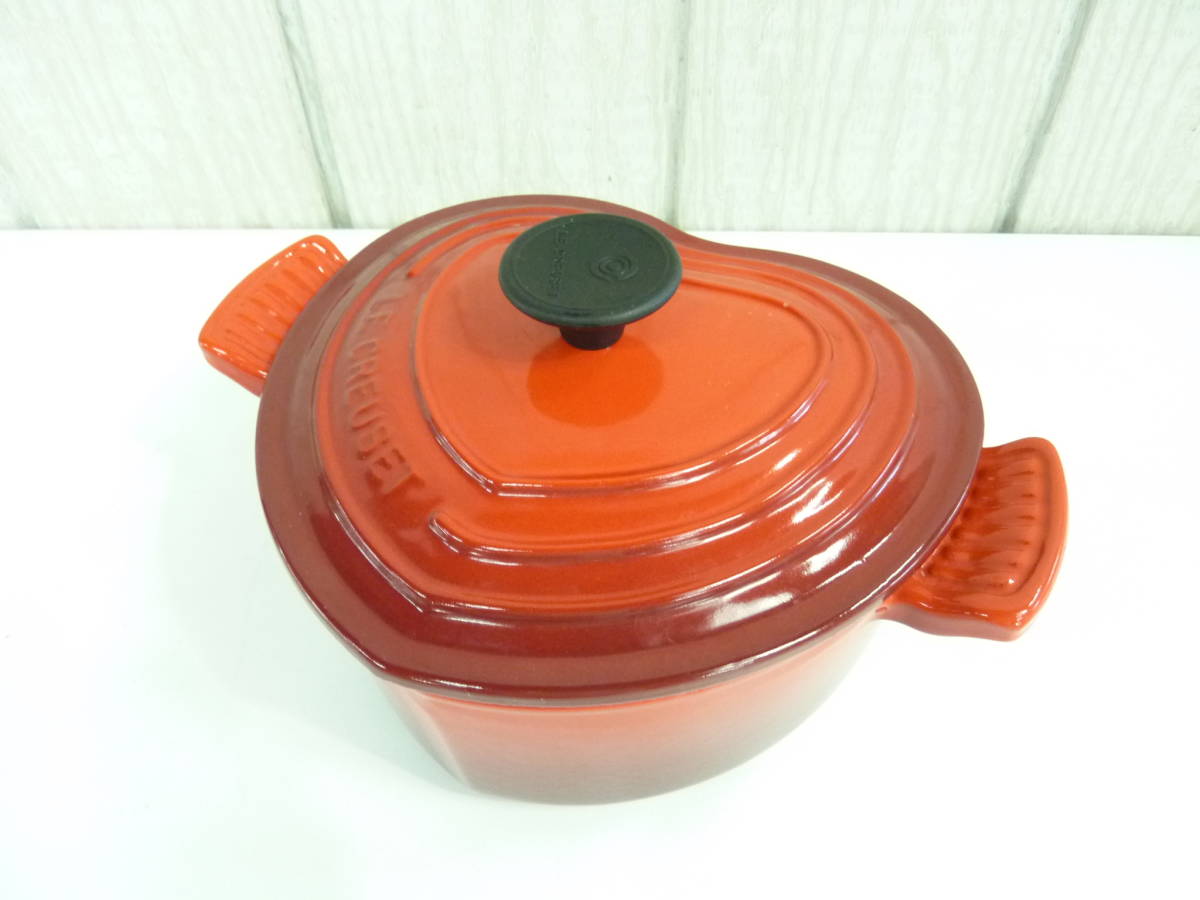 ルクルーゼ(Le Creuset) ココット・ダムール 18cmチェリーレッド