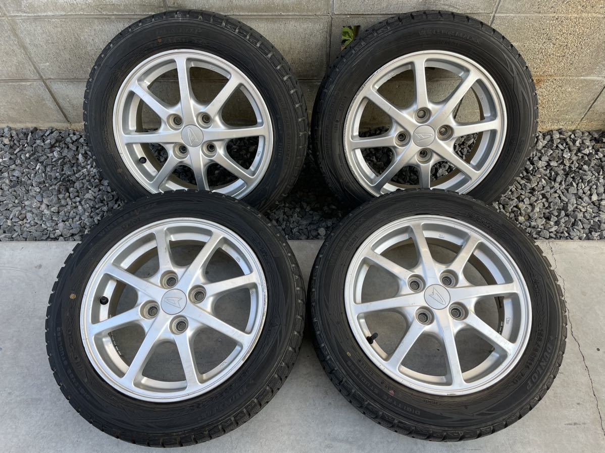 定番人気，品質保証 全国送料6 000円 ダイハツ ミライース LA300S 純正アルミホイール スタッドレス 155/65R14 4本 セット ダンロップ WINTER MAXX(スタッドレスタイヤ)｜売買されたオークション情報、yahooの商品情報をア 4穴