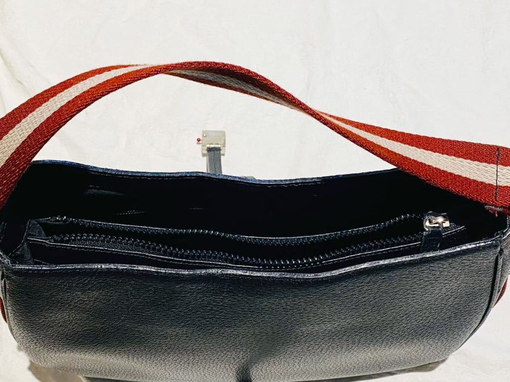 バリー BALLY ハンドバッグ ショルダーバッグ レザー ブラック 本革