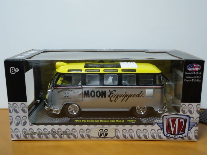 ★M2マシーン 1/24 DETAILS　 GO! with MOON　1959 VW マイクロバス デラックス USA モデル　　ムーンアイズ　未開封★