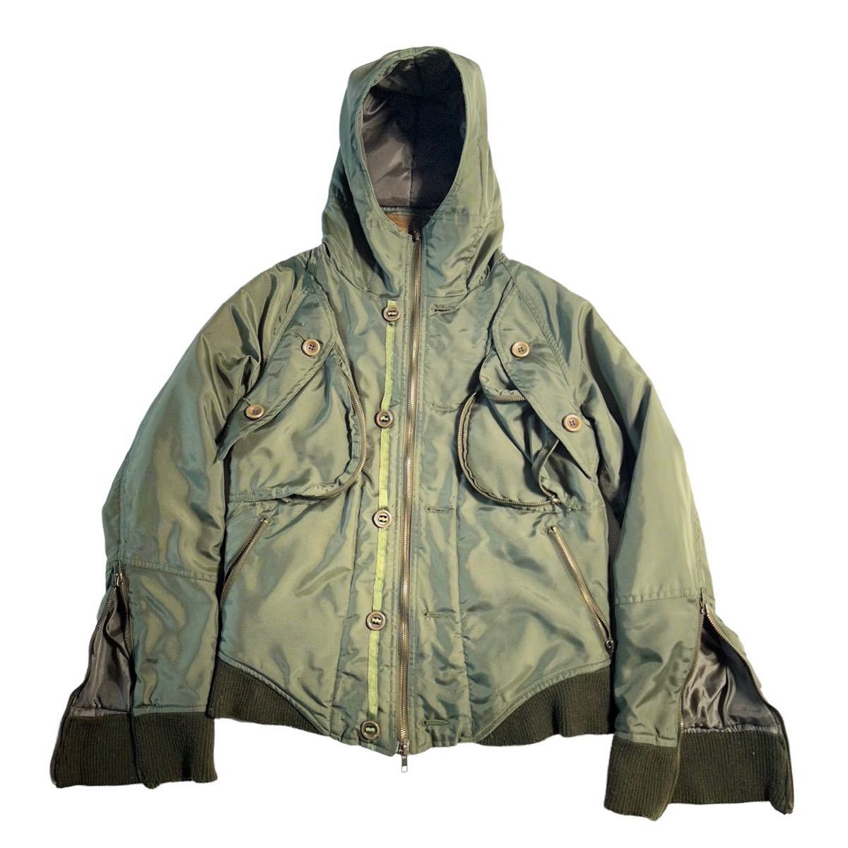 00's Japanese Label Y2K Design military hoodie goa ifsixwasnine