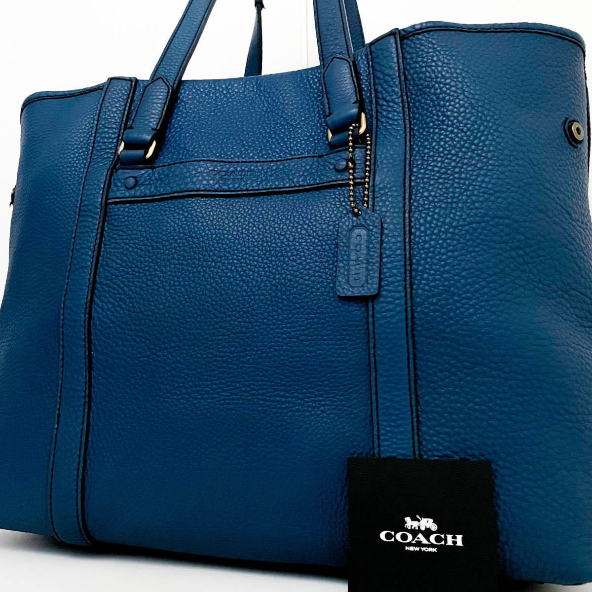 1円【入手困難品□巨大サイズ□定価13万】COACH コーチ オールレザー 