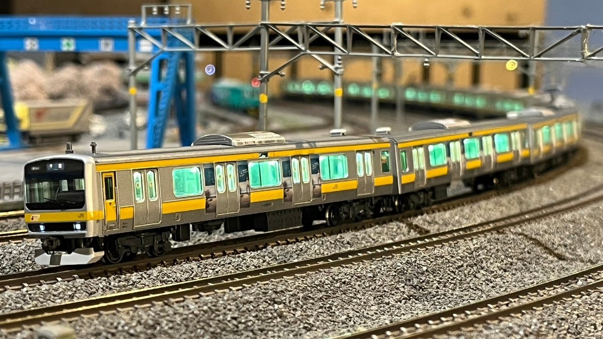 ジャンク品 室内灯付 緑ガラス化 JR東日本E231系0代中央総武緩行線