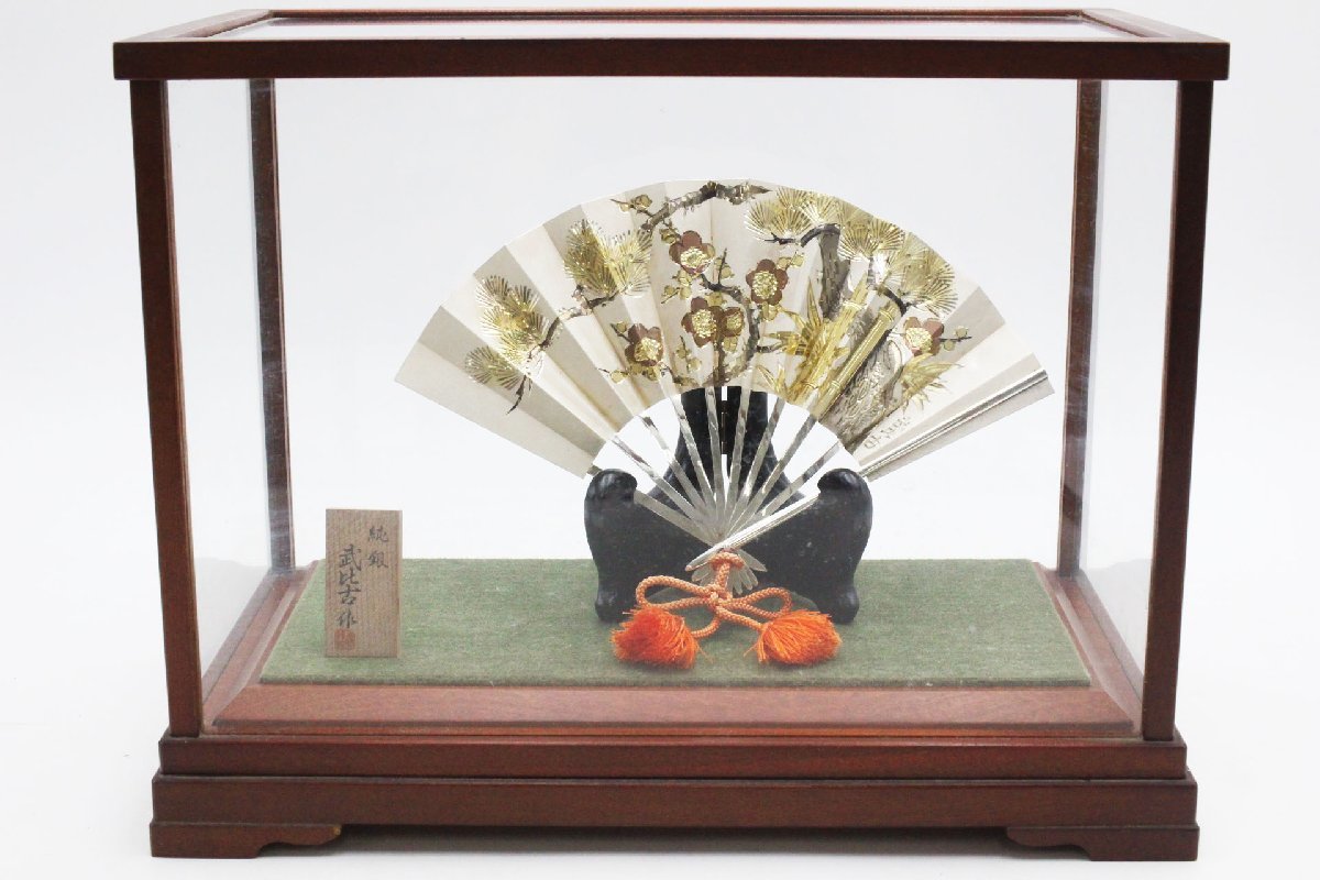 SILVER 950 銀製 帆船 ヨットガラスケース シルバー 置物シルバー銀製