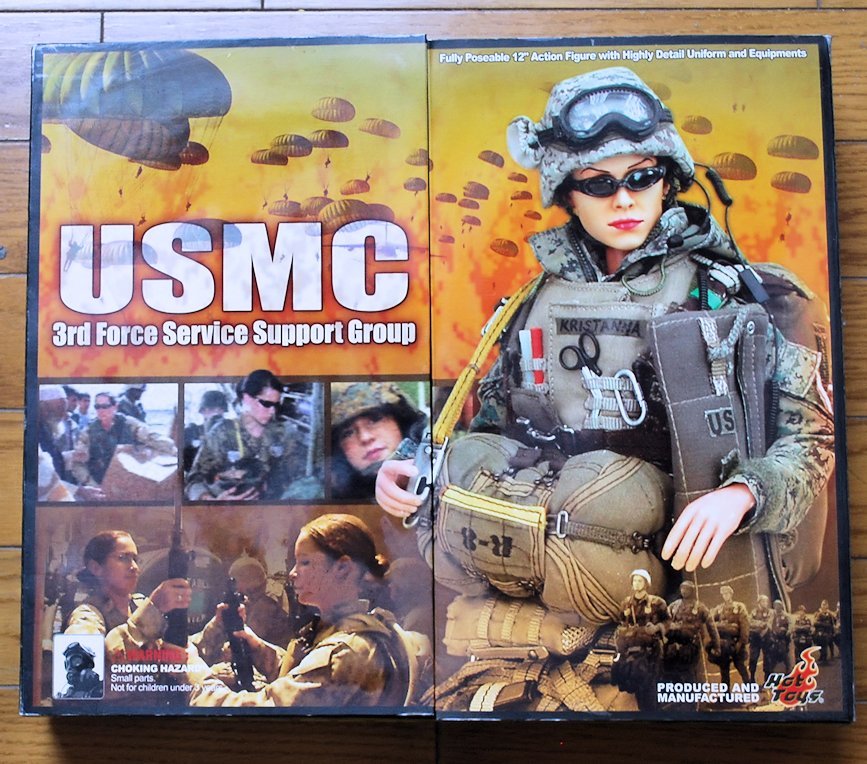 ホットトイズ1/6アメリカ海兵隊女性兵士・ジャンク品
