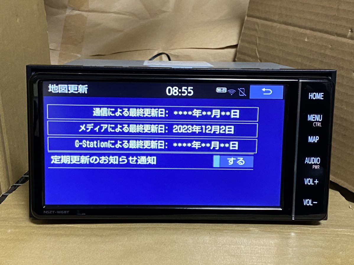 23年12月2日地図更新済 NSZT-W68T 7インチ用　地図sd ナビにて動作確認済　08675-0AS43 送料無料