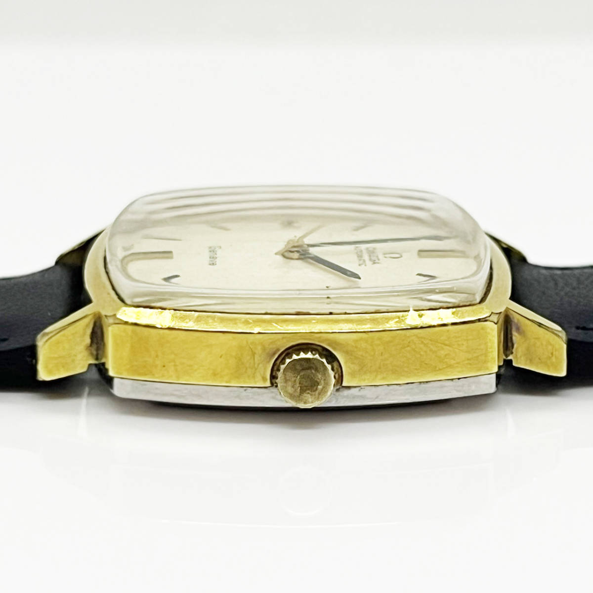 1円～☆OMEGA オメガ Geneve ジュネーブ スクエア デイト 自動巻き 