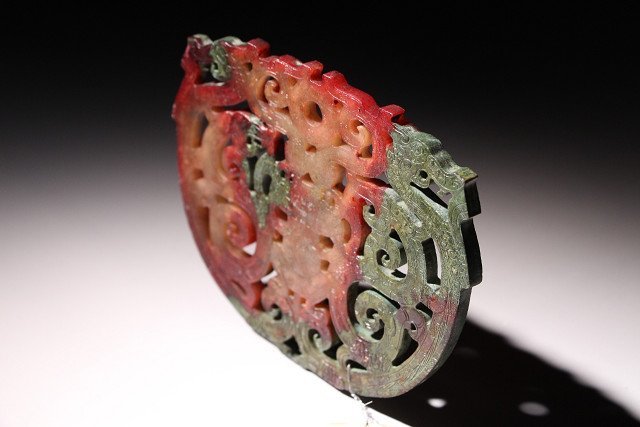 博物館展示品 来歴有 1875 戦国時代 和田玉壁 寸法約12.8cm×約10.5cm