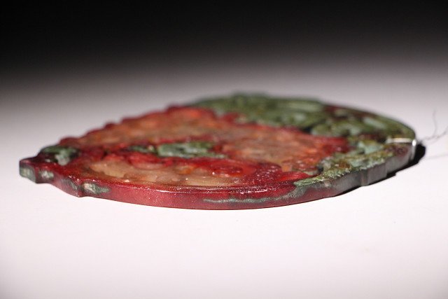 博物館展示品 来歴有 1875 戦国時代 和田玉壁 寸法約12.8cm×約10.5cm