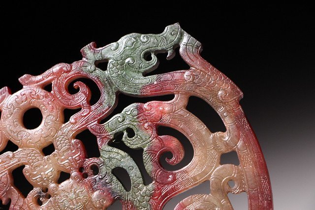 博物館展示品 来歴有 1875 戦国時代 和田玉壁 寸法約12.8cm×約10.5cm