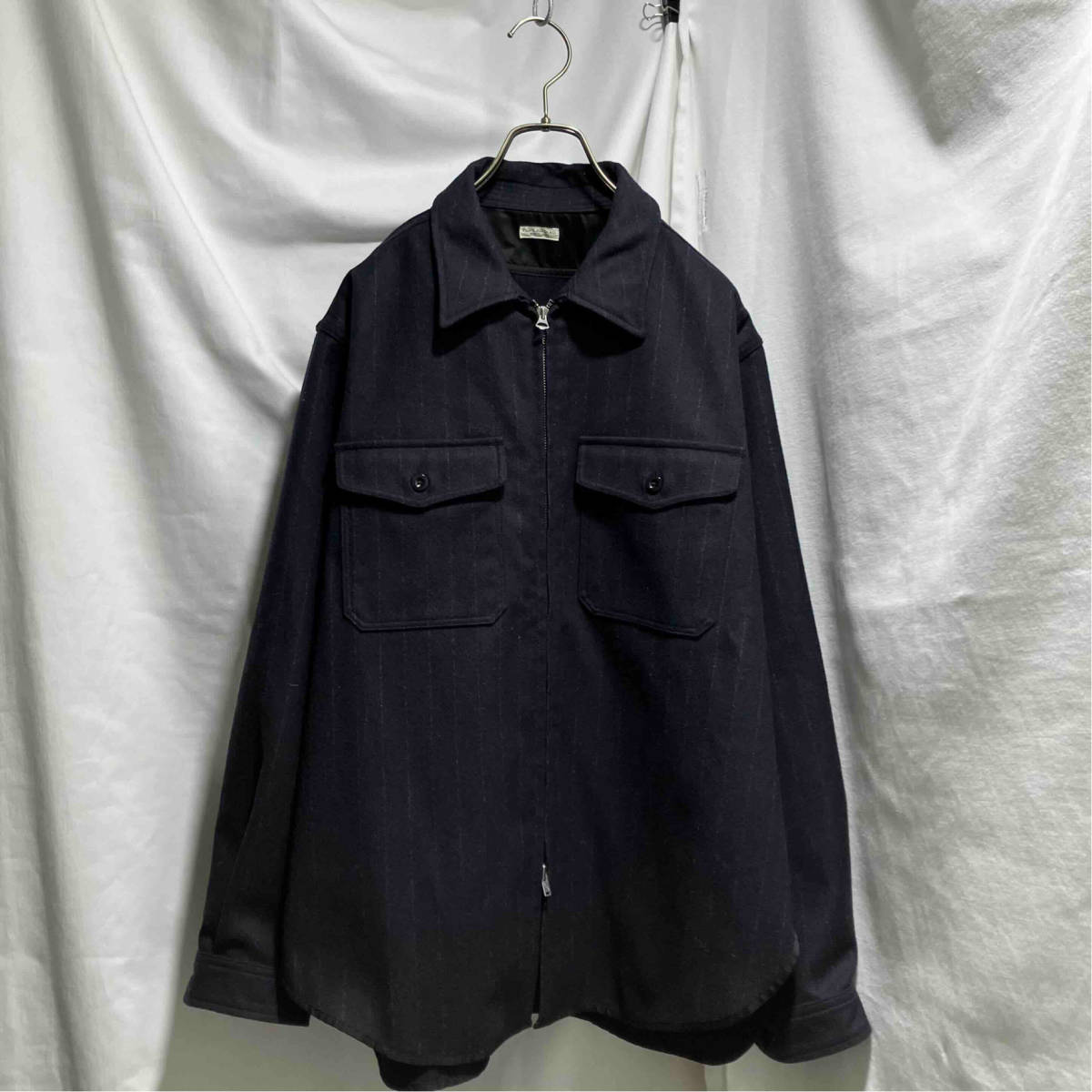 PHIGVEL CPO ZIP SHIRT ジップシャツ ブルゾン 3 ネイビー PMAM-SJ03