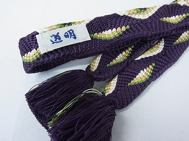 平和屋1■極上　有職組紐道明　帯締め　唐組　遠山　宮内庁御用　国立博物館御用　東京芸術大学御用　逸品　ju3961