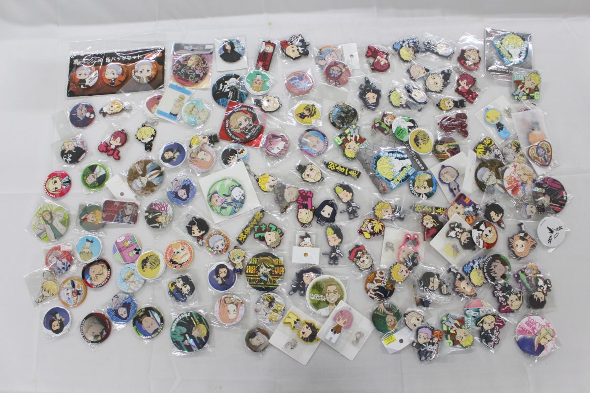 P00】東京リベンジャーズ 東リベ 千堂敦 他 缶バッジ ラバーキーホルダー まとめ大量グッズセット品