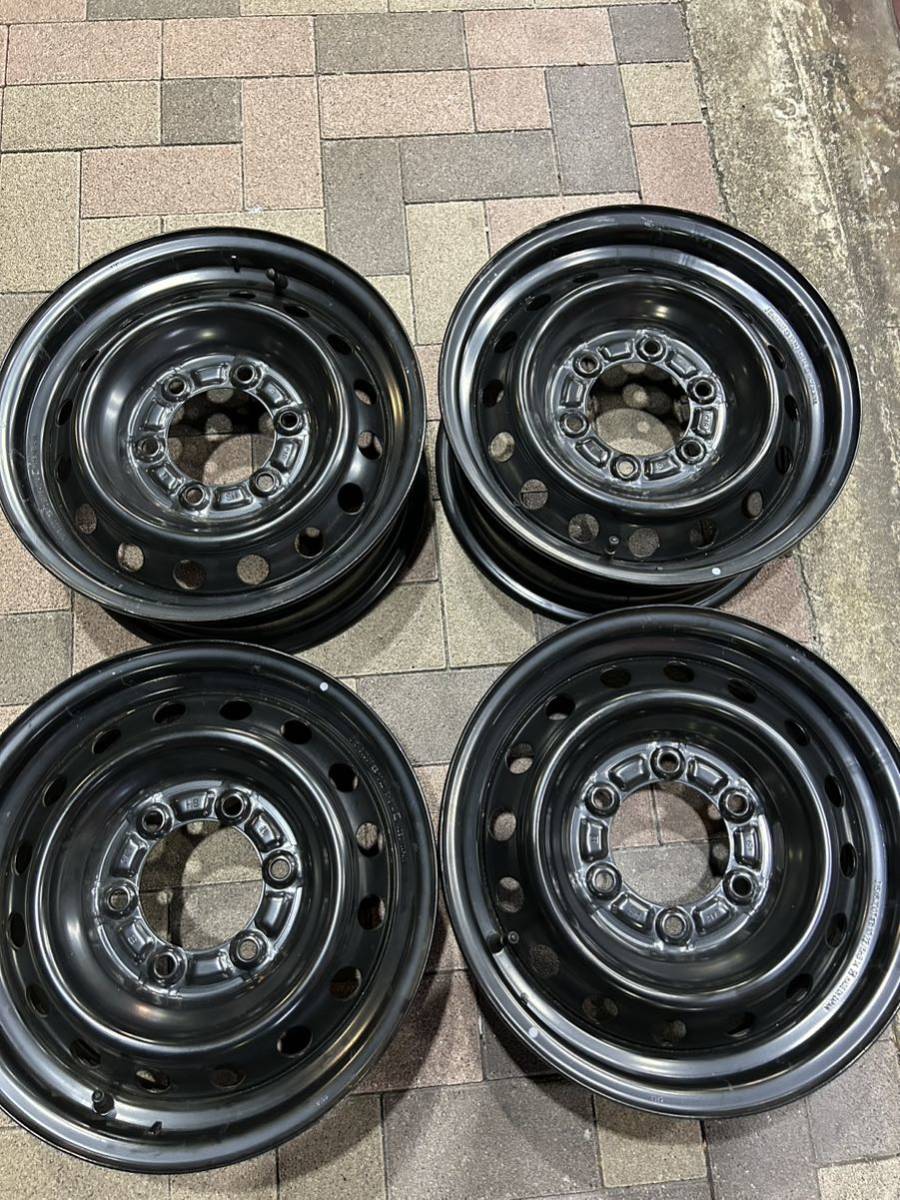 ◇中古再塗装200系ハイエース純正スチール15 インチ4本 スチール